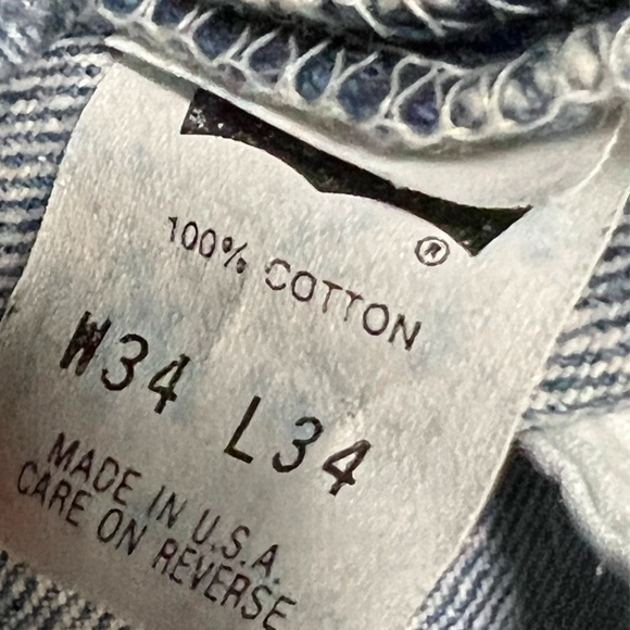 1980s LEVIS 501 Acid Wash Vintage Denim Size 34 actual fit is 32” Waist - Picture 5 of 5